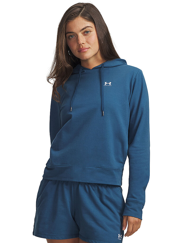 UNDER ARMOUR Damen Hoodie UA Sport Terry petrol | XS
